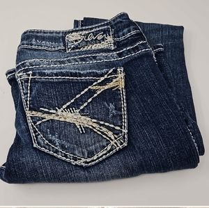 Silver Tuesday Bootcut Distressed Jeans